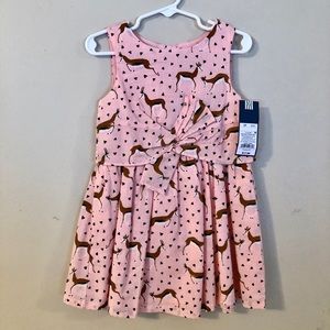 Printed tea dress toddler girl